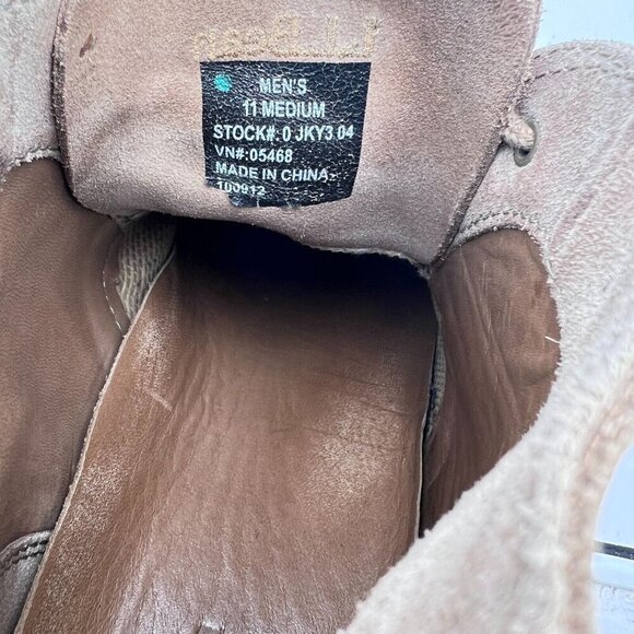 LL Bean Men Size 11 Medium Brown Tan Suede Lace Up Ankle Chukka Boot - Picture 12 of 14